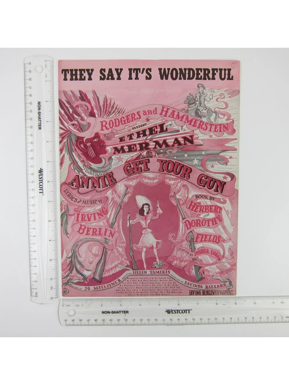 Sheet Music They Say Its Wonderful Annie Get Your Gun Irving Berlin Vintage 1946